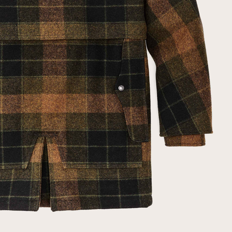 Lined mackinaw wool packer coat von Filson | Loden heather plaid (Brown)