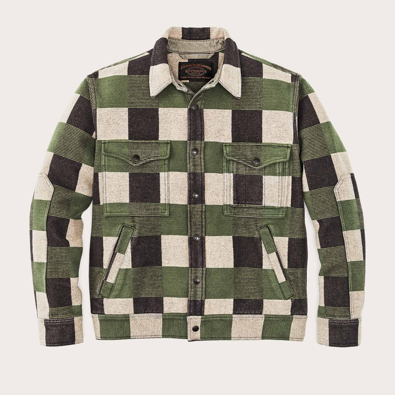 Beartooth camp jacket di Filson | Cinder olive check (Green)