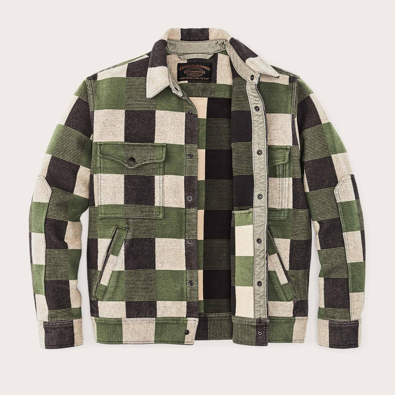 Beartooth camp jacket di Filson | Cinder olive check (Green)