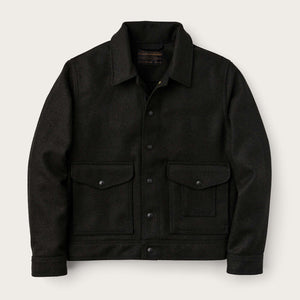 Mackinaw wool work jacket by Filson | Peat black (Gray)