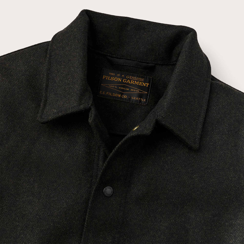 Mackinaw wool work jacket by Filson | Peat black (Gray)