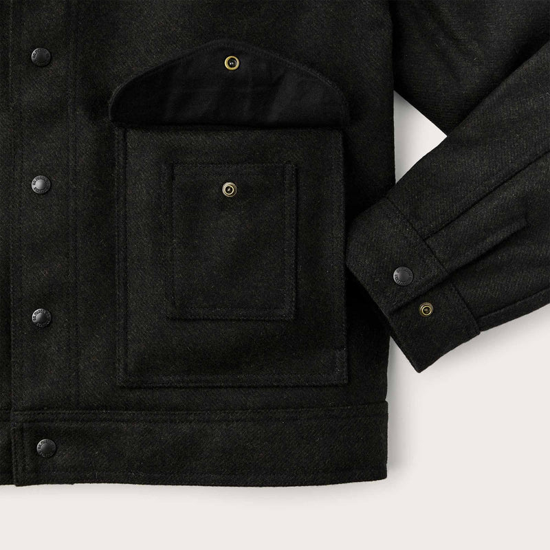 Mackinaw wool work jacket by Filson | Peat black (Gray)