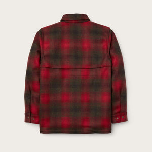 Wool cape coat di Filson | Red green dark brown plaid (Red)