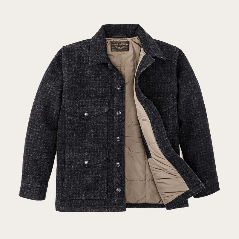 Mackinaw wool insulated cruiser jacket von Filson | Black marl / heathe (Black)