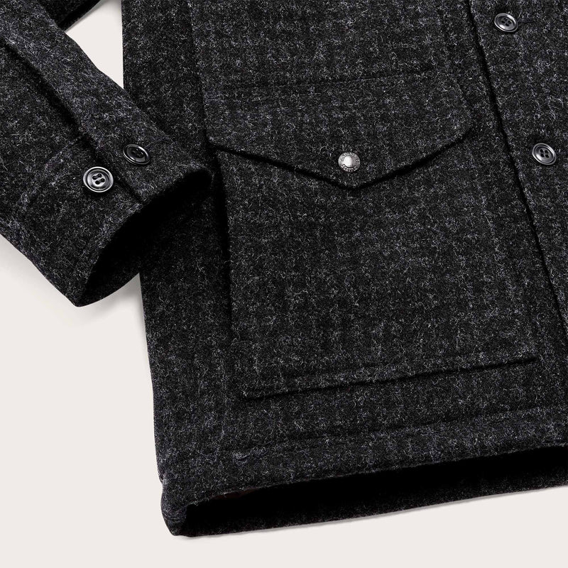 Mackinaw wool insulated cruiser jacket von Filson | Black marl / heathe (Black)