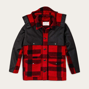 Mackinaw wool double coat von Filson | Red black classic pl (Red)