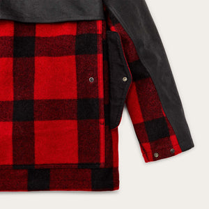 Mackinaw wool double coat von Filson | Red black classic pl (Red)