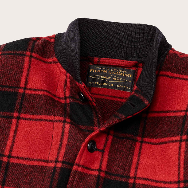 Ccc wool bomber by Filson | Red black plaid (Red)