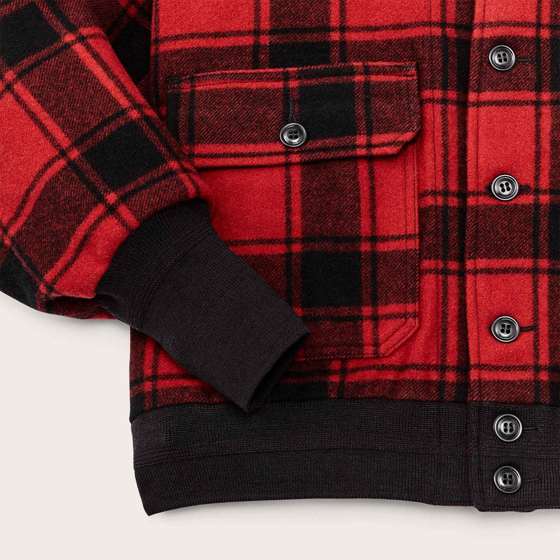 Ccc wool bomber by Filson | Red black plaid (Red)