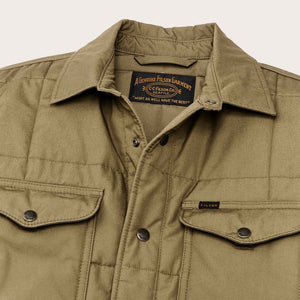 Cover cloth quilted jac-shirt by Filson | Olive drab (Green)