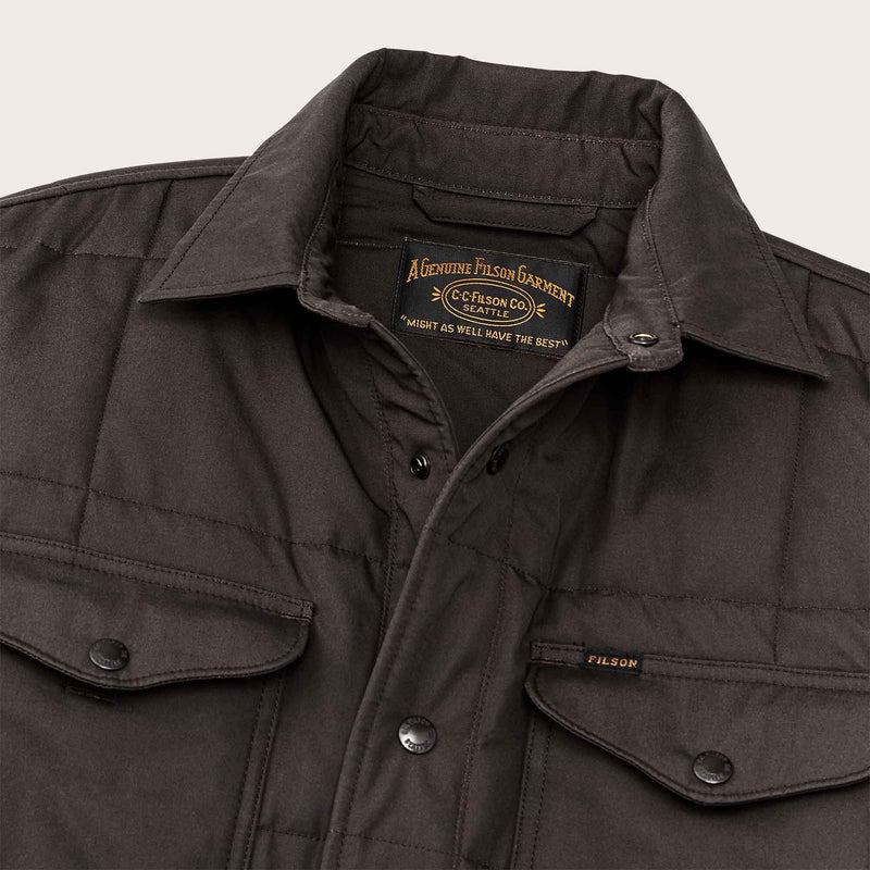 Cover cloth quilted jac-shirt von Filson | Cinder (Gray)