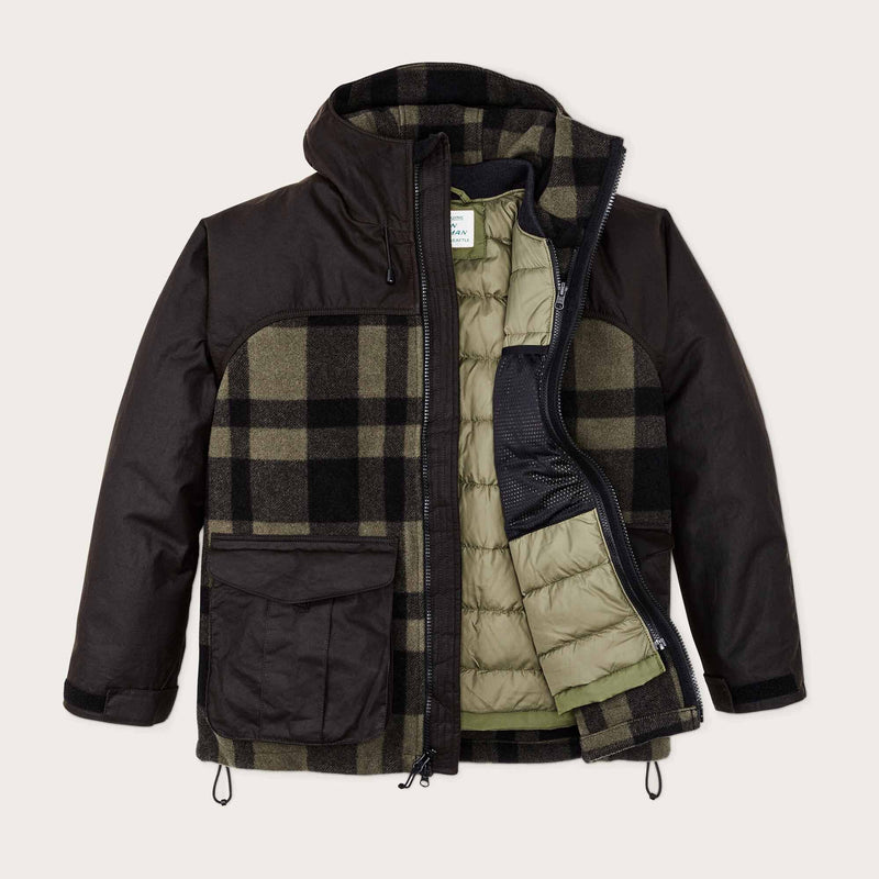 Down liner jacket von Filson | Winter moss (Green)