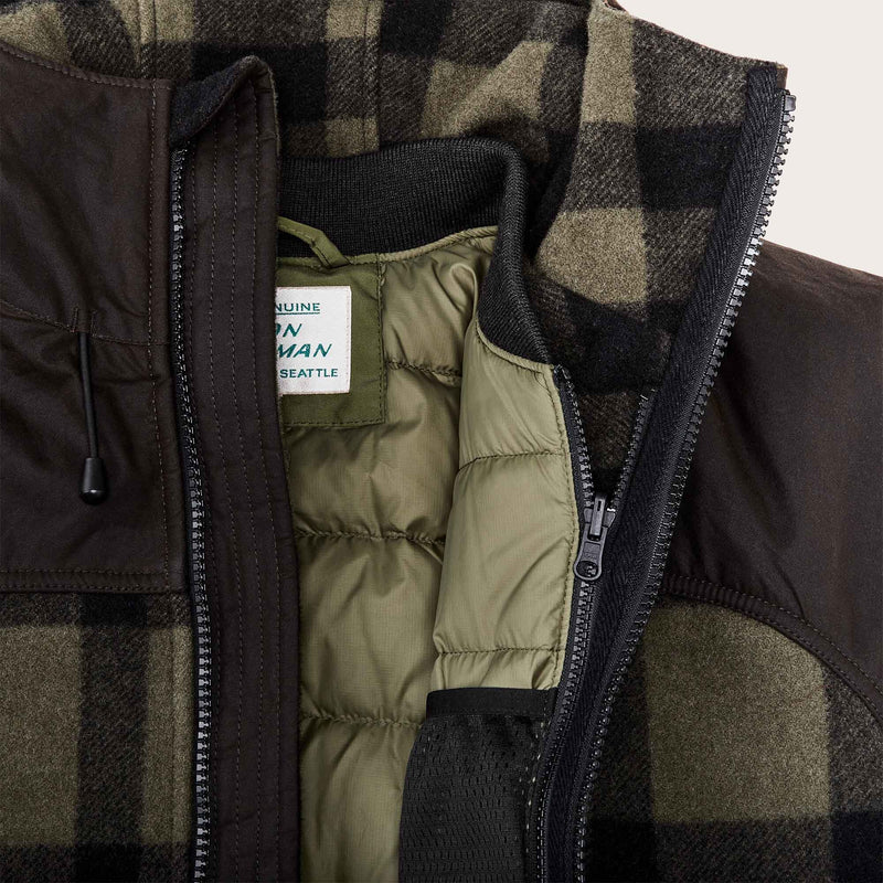 Down liner jacket von Filson | Winter moss (Green)