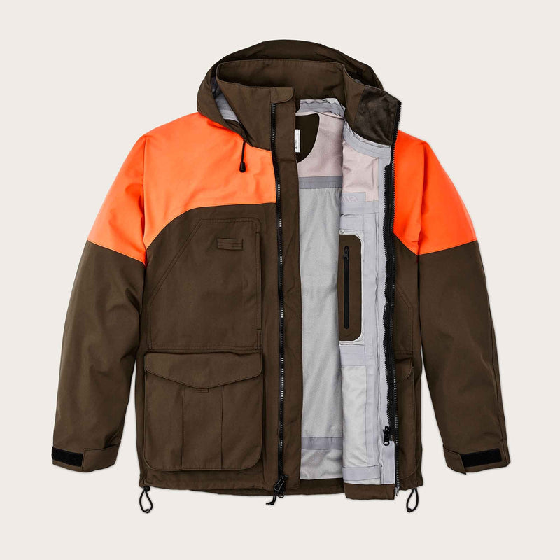 3-layer field jacket by Filson | Dark tan / blaze ora (Orange)