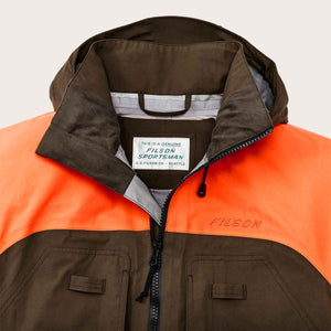 3-layer field jacket by Filson | Dark tan / blaze ora (Orange)