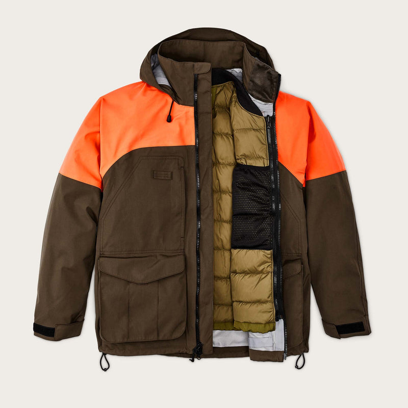 3-layer field jacket by Filson | Dark tan / blaze ora (Orange)