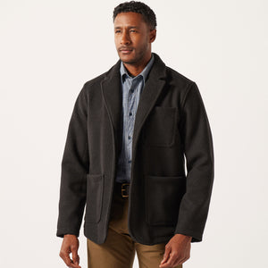 Mackinaw wool blazer by Filson | Brown black twill (Black)