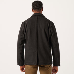 Mackinaw wool blazer by Filson | Brown black twill (Black)