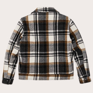 Mackinaw wool work jacket di Filson | Blue coal / copper heather plaid (Multicolor)