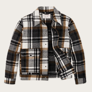 Mackinaw wool work jacket di Filson | Blue coal / copper heather plaid (Multicolor)