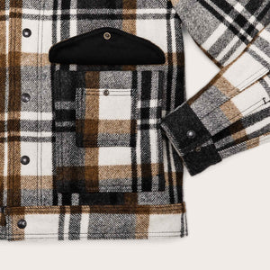 Mackinaw wool work jacket di Filson | Blue coal / copper heather plaid (Multicolor)