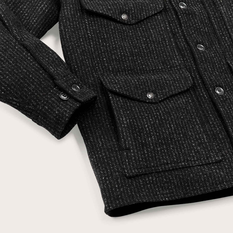 Chris stapleton signature mackinaw wool cruiser di Filson | Black charcoal / rope stripe (Black)