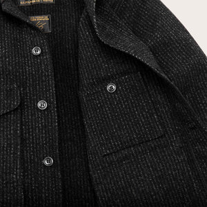 Chris stapleton signature mackinaw wool cruiser di Filson | Black charcoal / rope stripe (Black)