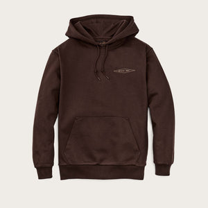 Prospector embroidered hoodie di Filson | Brown diamond (Brown)