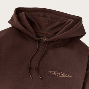 Prospector embroidered hoodie di Filson | Brown diamond (Brown)