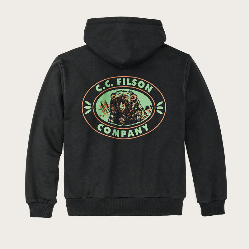 Prospector graphic hoodie von Filson | Black / bear (Black)