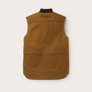 Tin cloth insulated work vest by Filson | Dark tan (Beige)