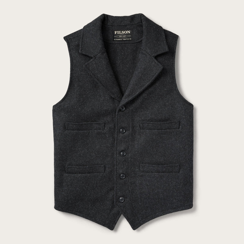 Mackinaw wool western vest di Filson | Charcoal (Grey)