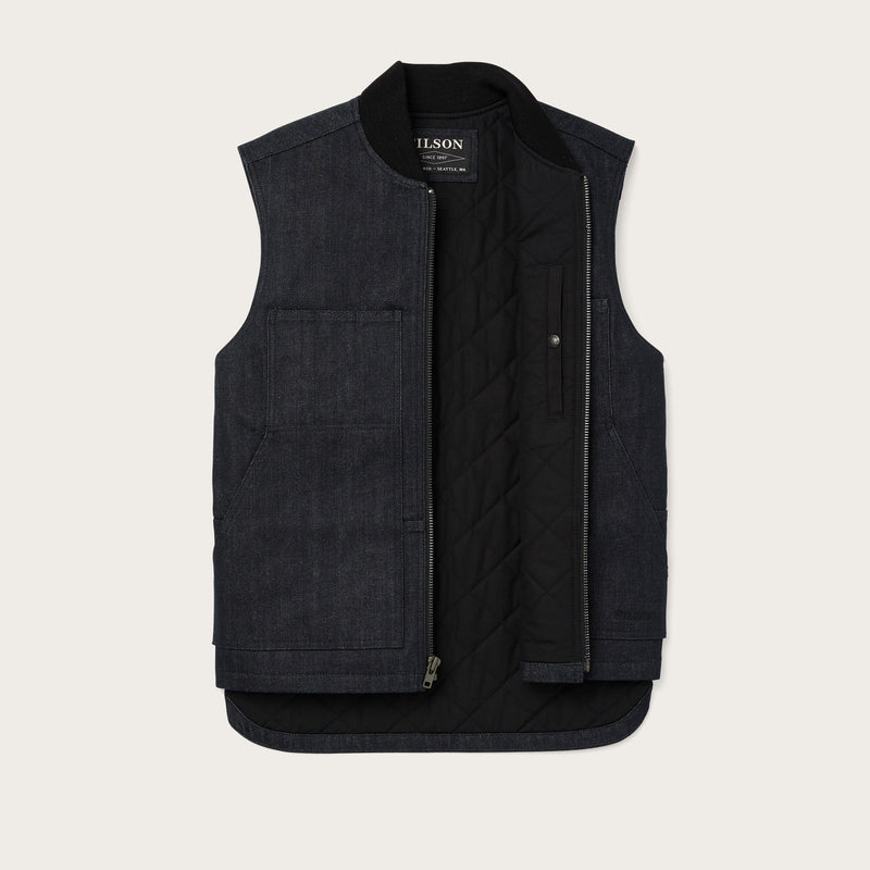 Denim insulated work vest von Filson | Raw indigo (Blue)