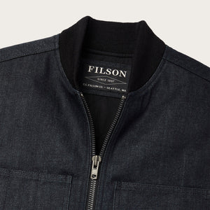 Denim insulated work vest von Filson | Raw indigo (Blue)