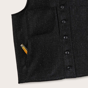 Mackinaw wool vest von Filson | Black charcoal / rop (Grey)