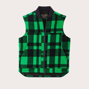 Lined mackinaw wool work vest von Filson | Acid green / black h (Green)