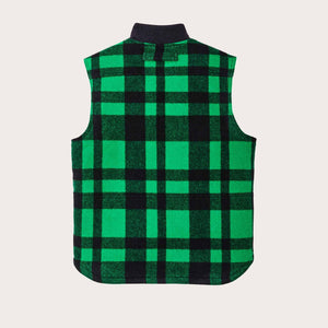 Lined mackinaw wool work vest von Filson | Acid green / black h (Green)