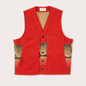 Jacquard wool vest von Filson | Red/khaki/forest multi (Red)
