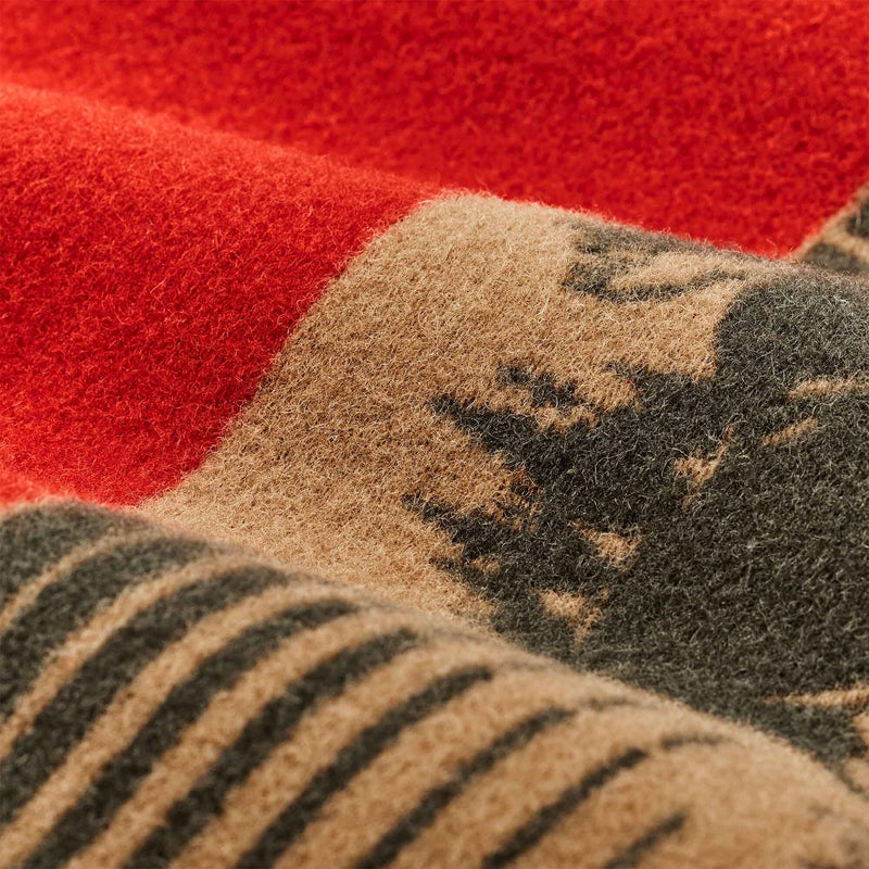 Jacquard wool vest von Filson | Red/khaki/forest multi (Red)