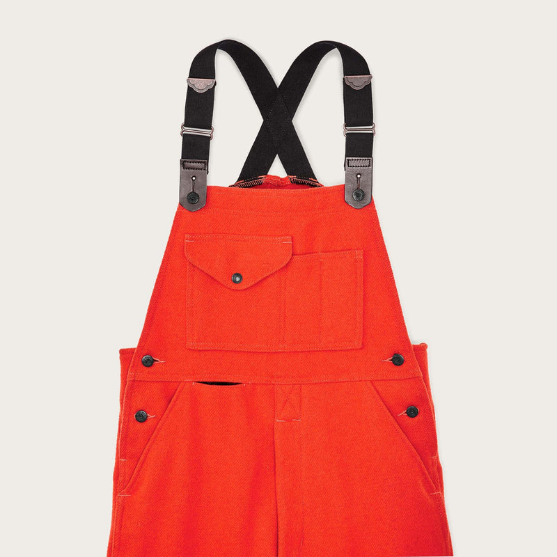 Mackinaw wool bibs von Filson | Flame (Orange)