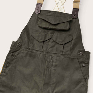 Double hunting bibs with zipper von Filson | Otter green / dark tan (Beige)