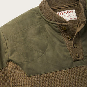 Henley guide sweater von Filson | Peat green (Green)