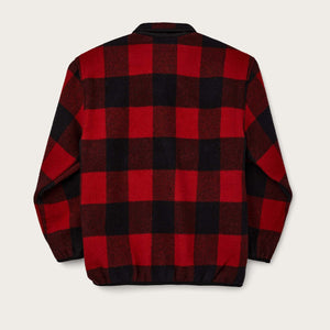 Okanogan wool pullover di Filson | Red black buffalo check (Red)