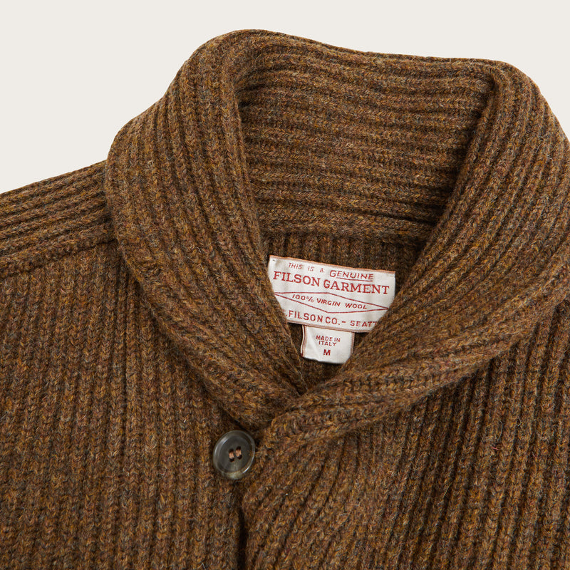 Bristol cardigan sweater di Filson | Heather brown (Brown)