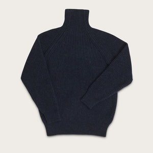 Bristol roll neck sweater von Filson | Dark navy heather (Blue)