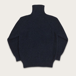 Bristol roll neck sweater von Filson | Dark navy heather (Blue)