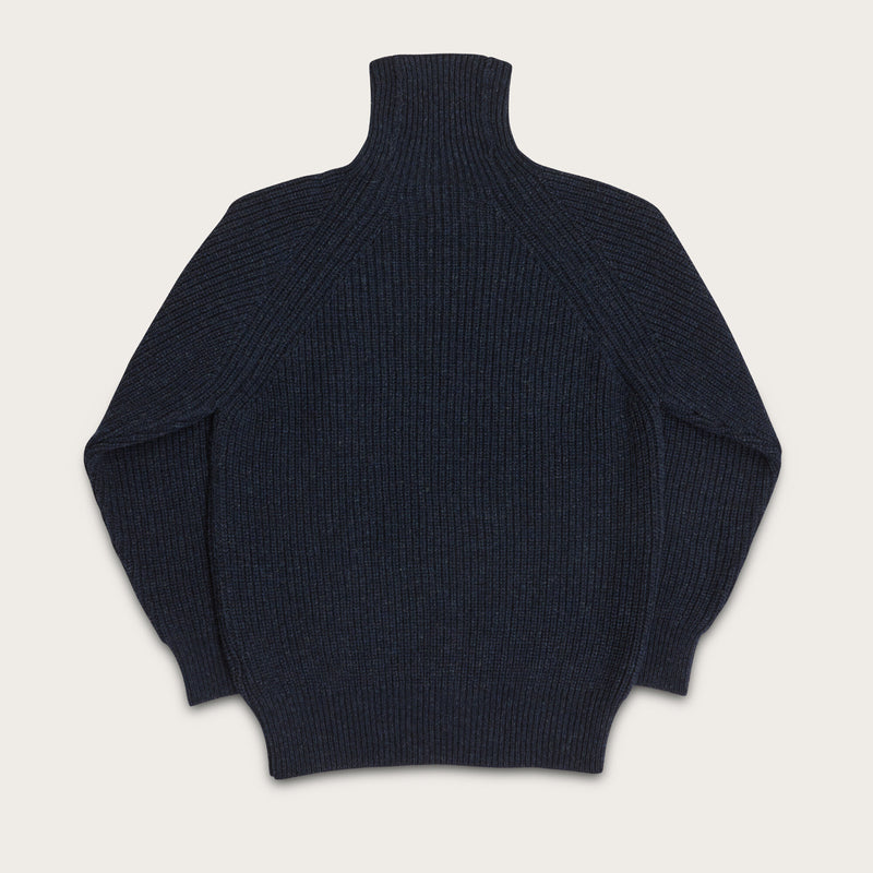 Bristol roll neck sweater von Filson | Dark navy heather (Blue)