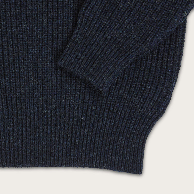 Bristol roll neck sweater von Filson | Dark navy heather (Blue)