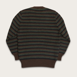 Jacquard wool crewneck sweater von Filson | Black (Black)