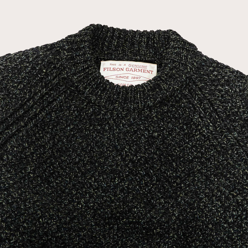 Rustic crewneck sweater von Filson | Black / nori melange (Black)